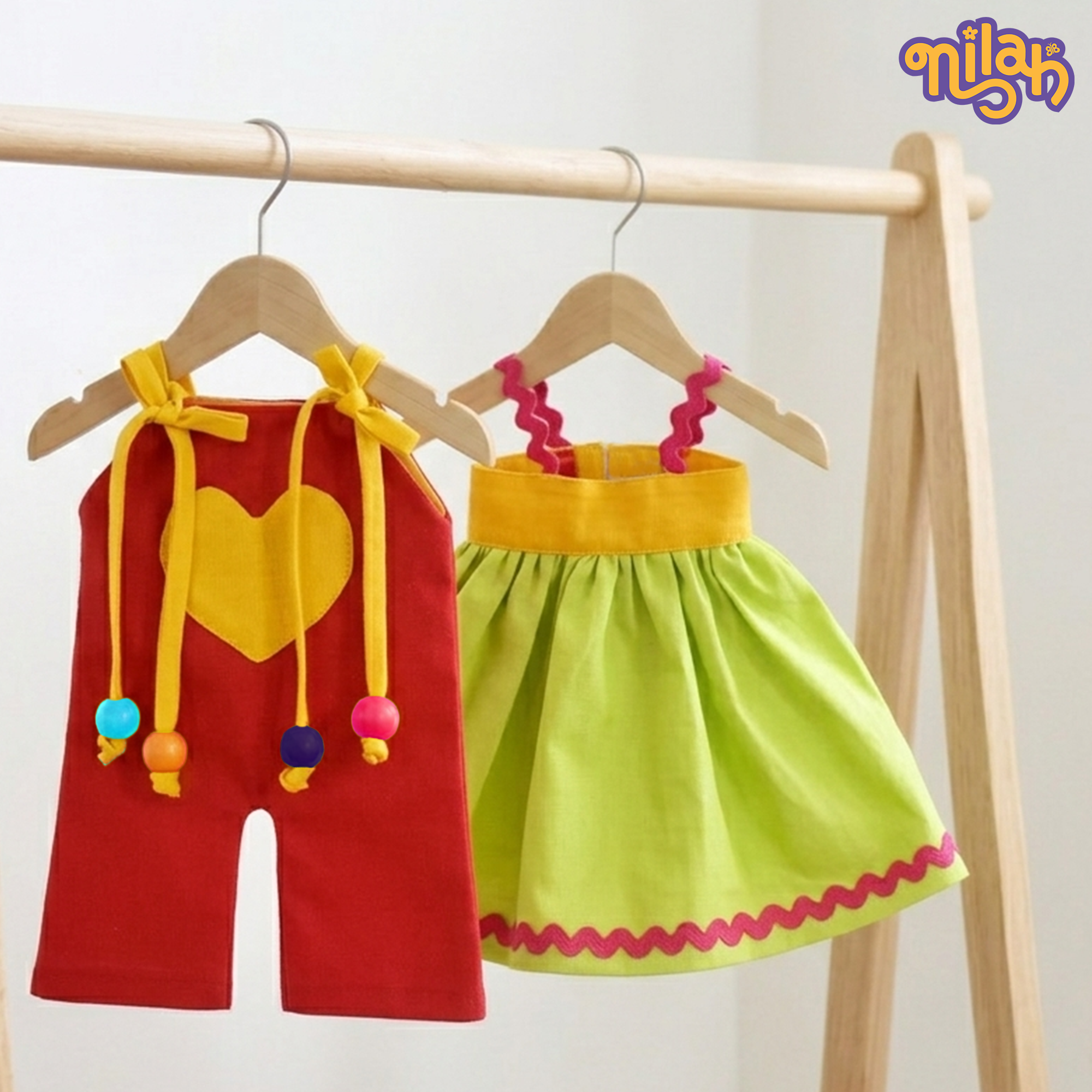 Handmade Doll Dress Set – Nilah & Malai