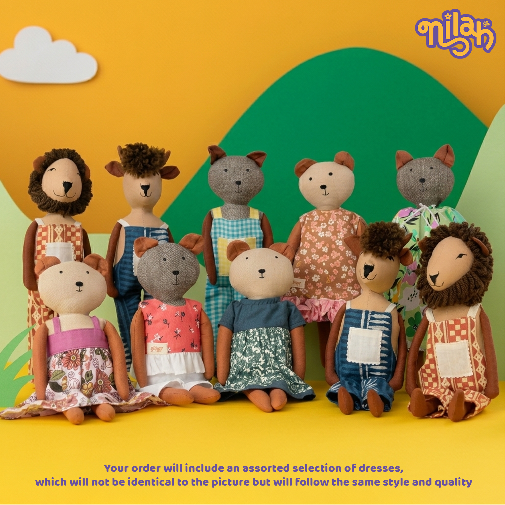 Nilah's Friends – Soft Doll Set (10 Dolls)