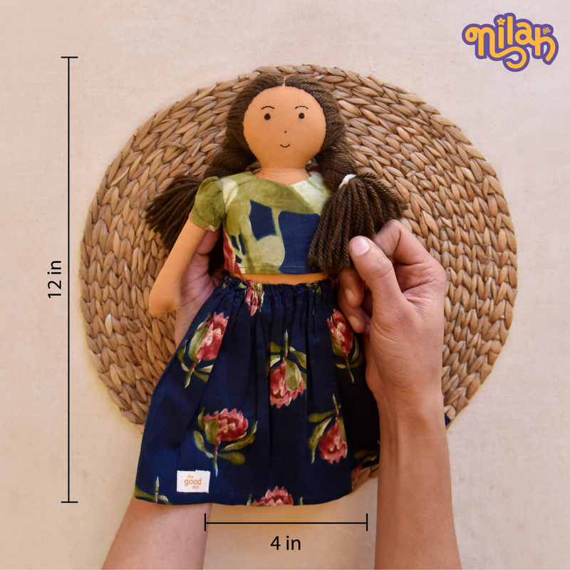 Nilah gardening at her school