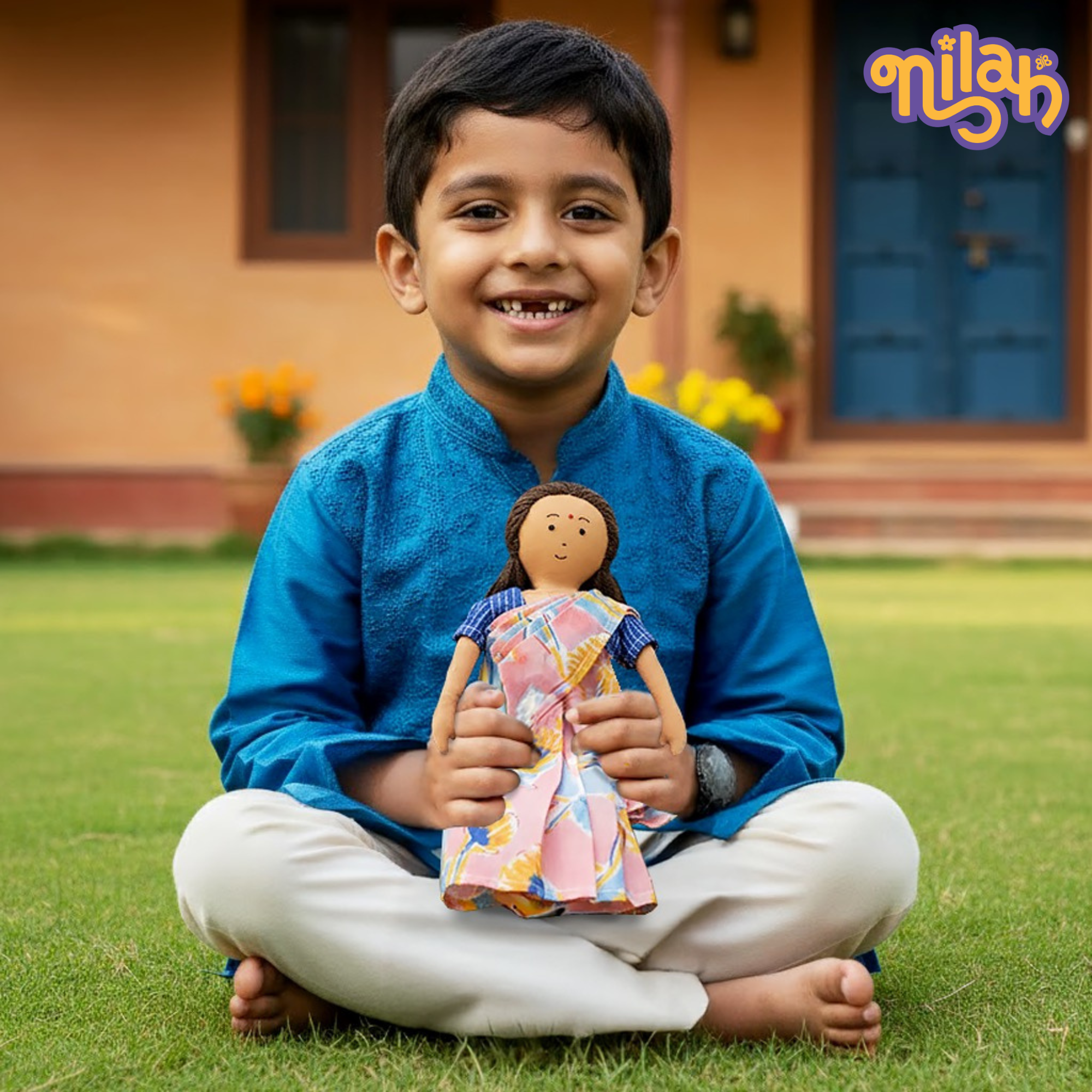Amma drafting a letter about her business