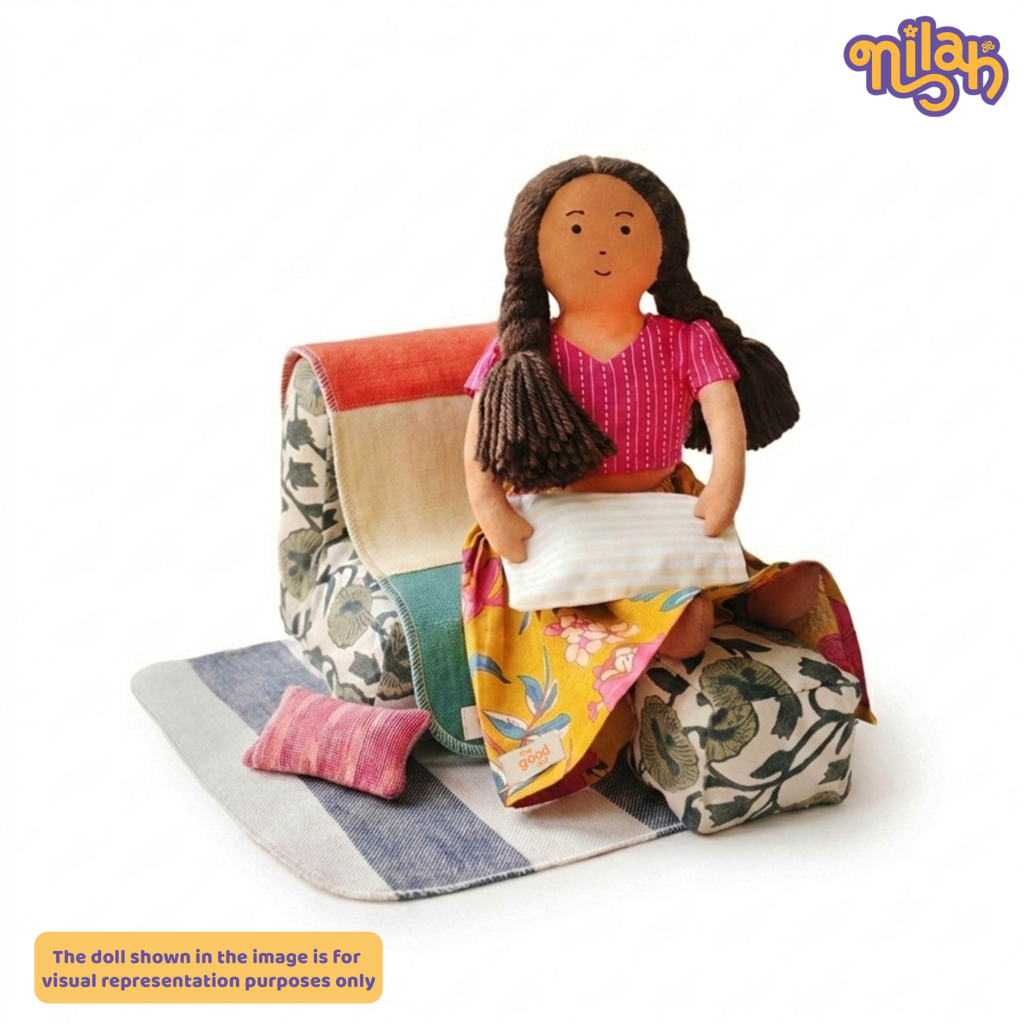 Doll Sofa Set – Handmade Furniture Accessory for Soft Dolls