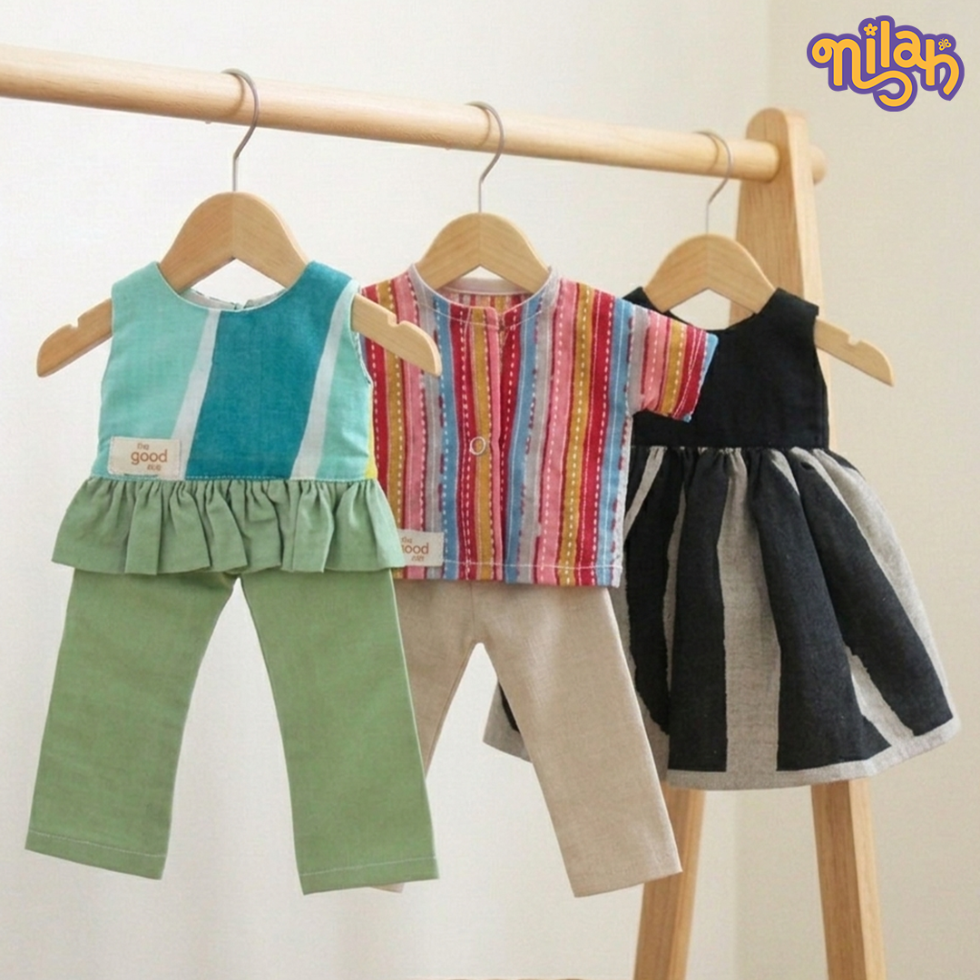 Doll Dress Set (Pack of 3) - Nilah & Malai prepare for theatre camp