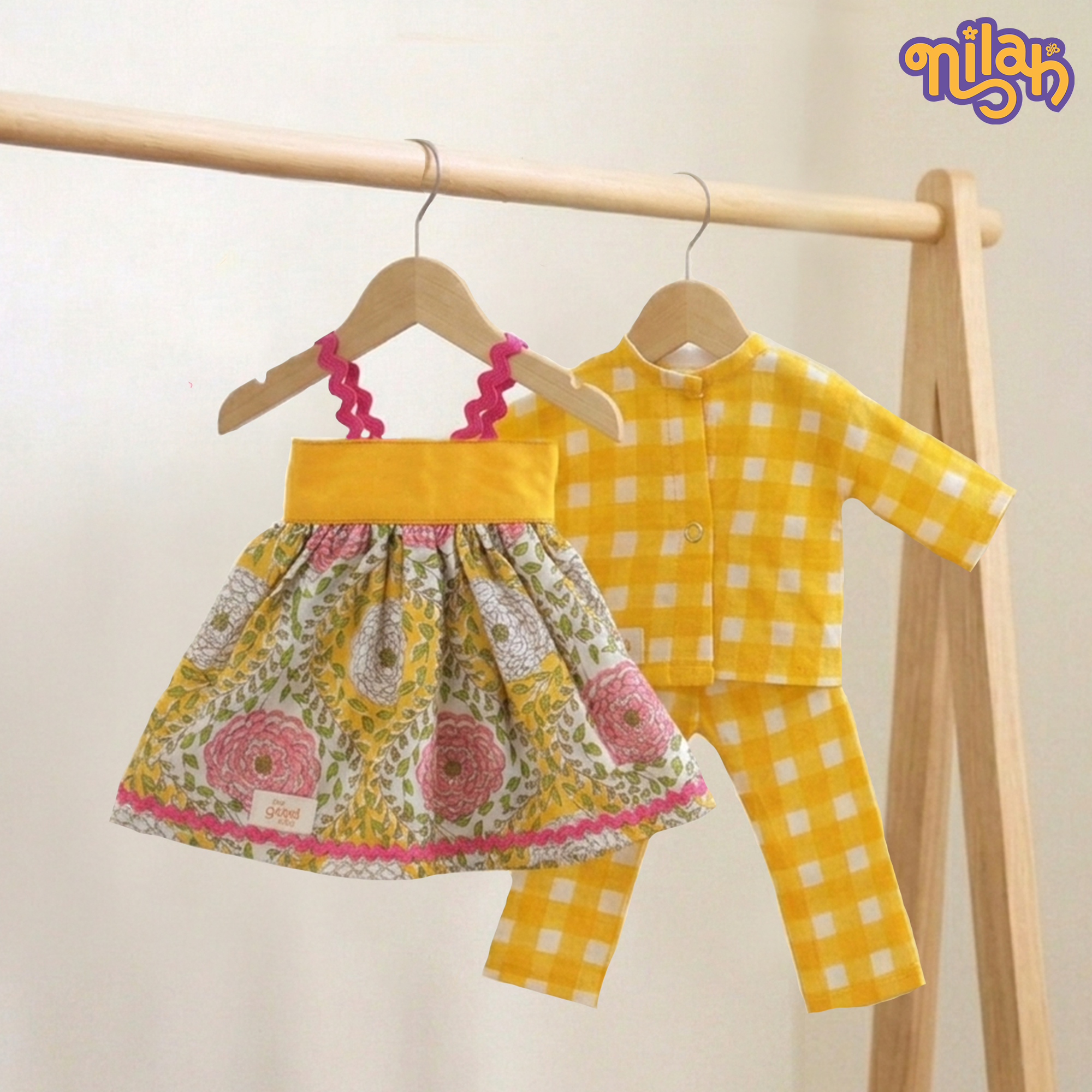 Handmade Doll Dress Set – Nilah & Malai