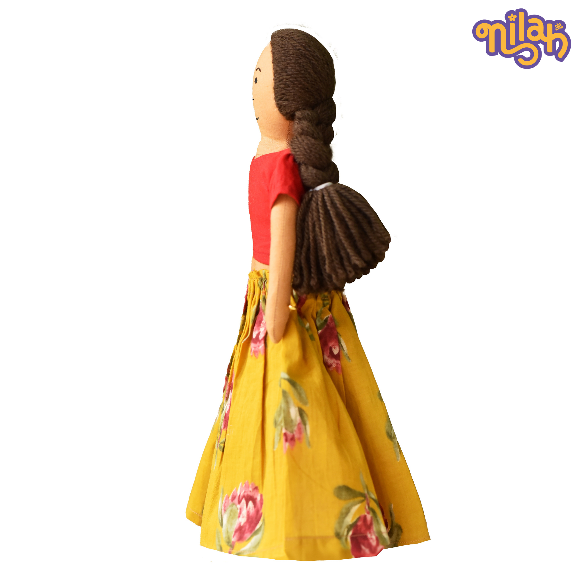 Nilah swinging in her backyard