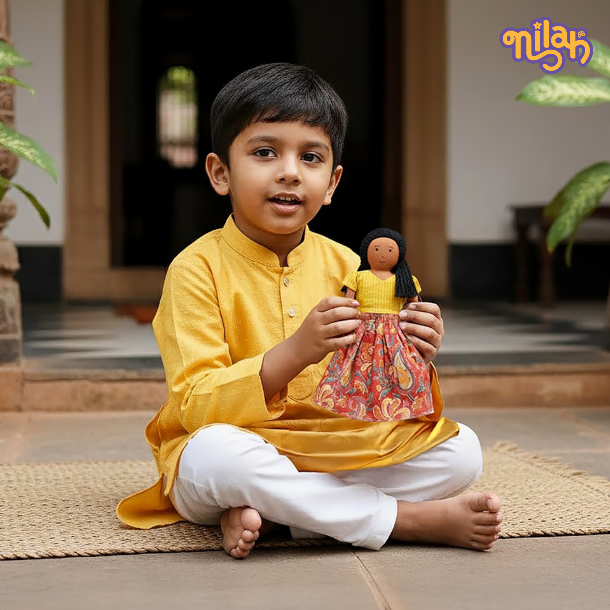 Malai preparing carrots for pickle