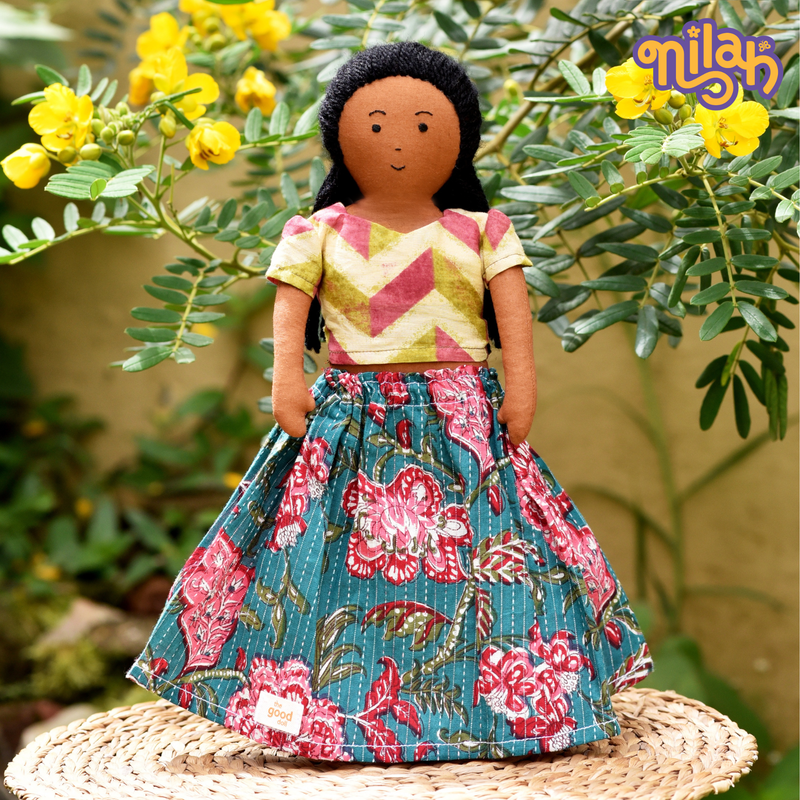 Malai doing her part of the Sunday family chores