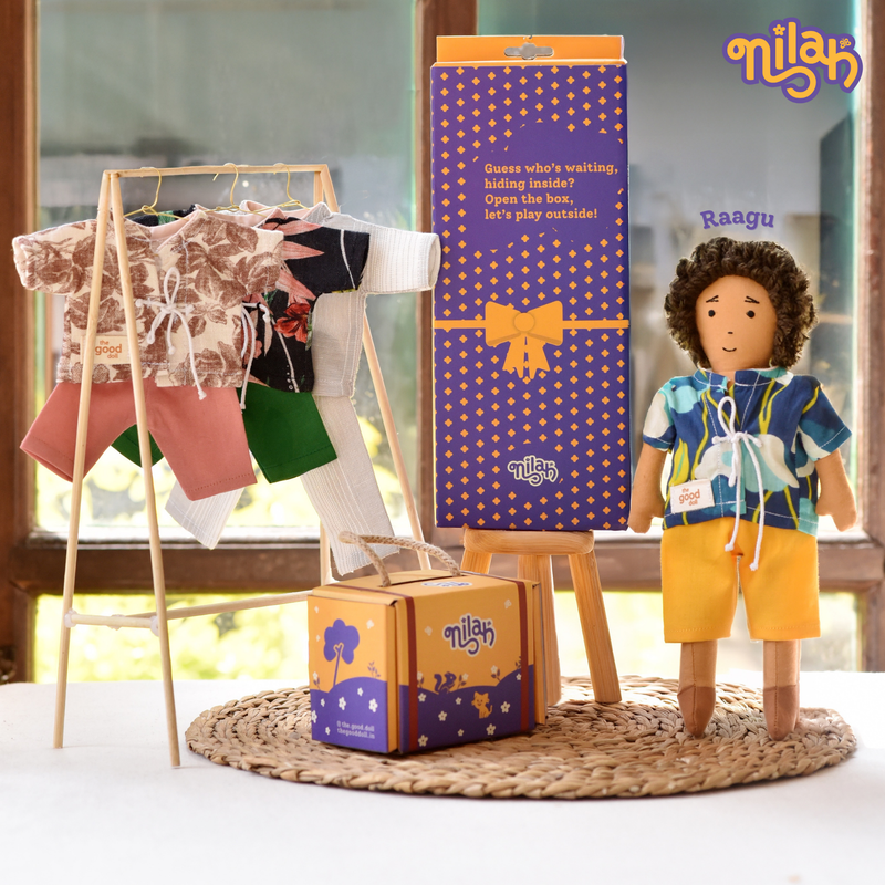 Raagu looking for his night wear