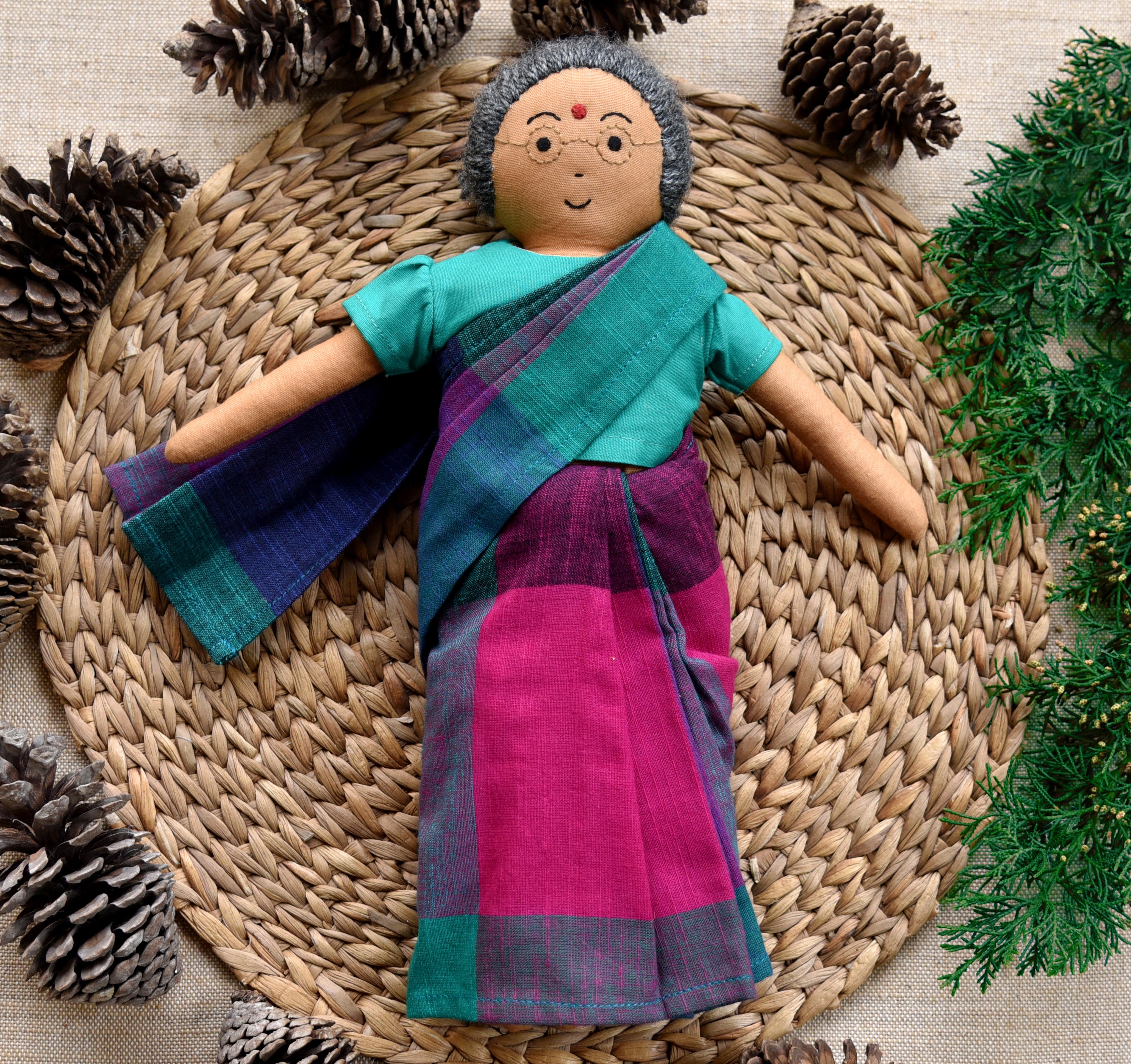 Paati waiting for Thatha in the front yard