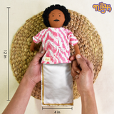 Appa decorating the house for pujai