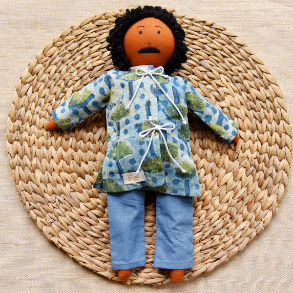 Nilah’s Appa in Blue Kurta