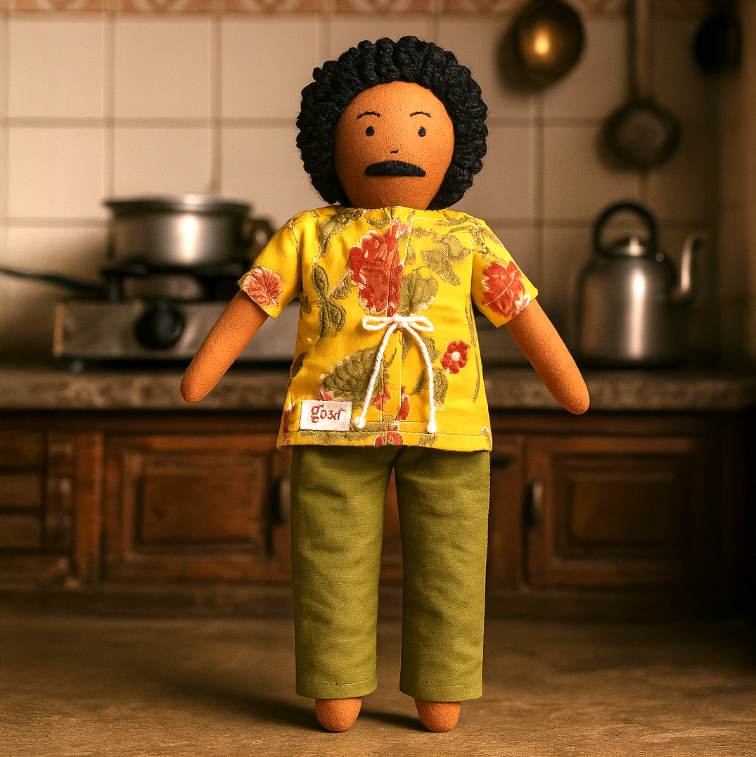 Appa cooking his favourite recipe