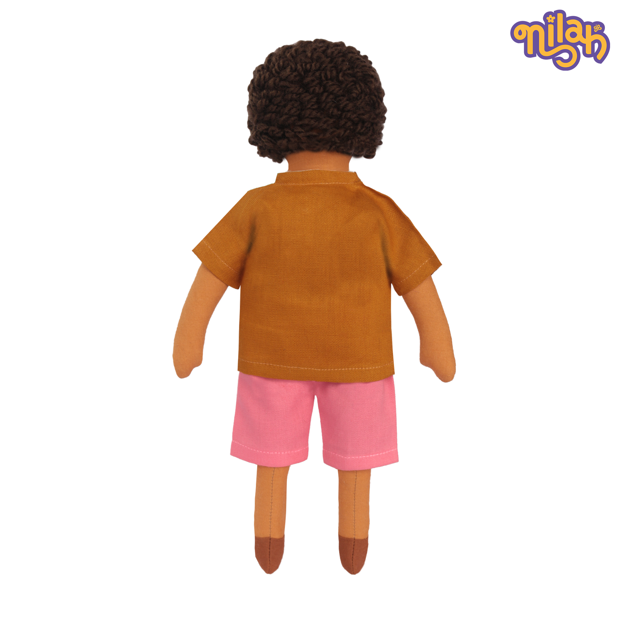 Raagu – Handmade Soft Doll for Kids in Dino Shirt & Pink Shorts