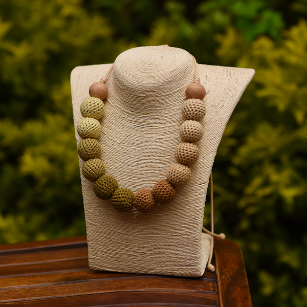 Crochet Bead Necklace, Diya