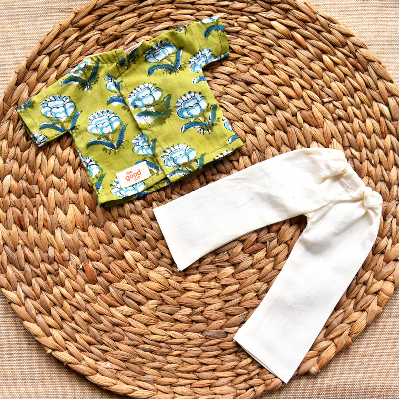 Set of 3- AT - Shirt with Pants & Dungree