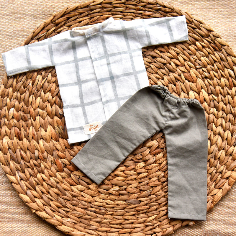 Set of 3- AT - Shirt with Pants & Dungree