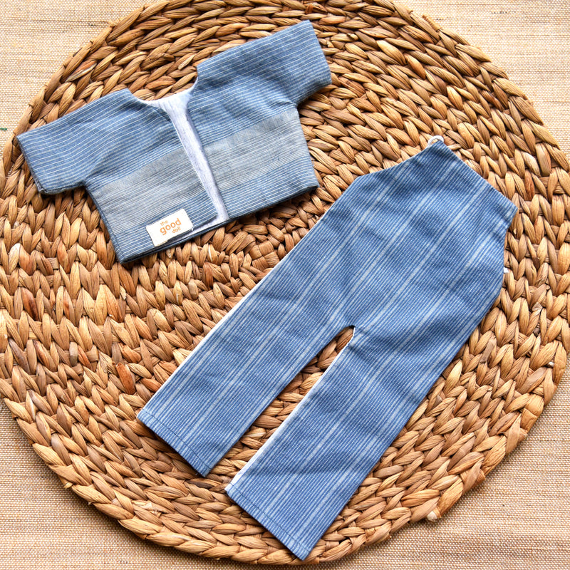 Set of 3- AT - Shirt with Pants & Dungree