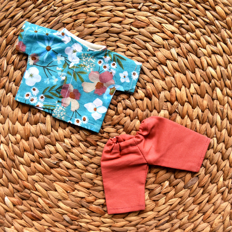 Set of 3 - R - Shirt with Shorts & Dungree