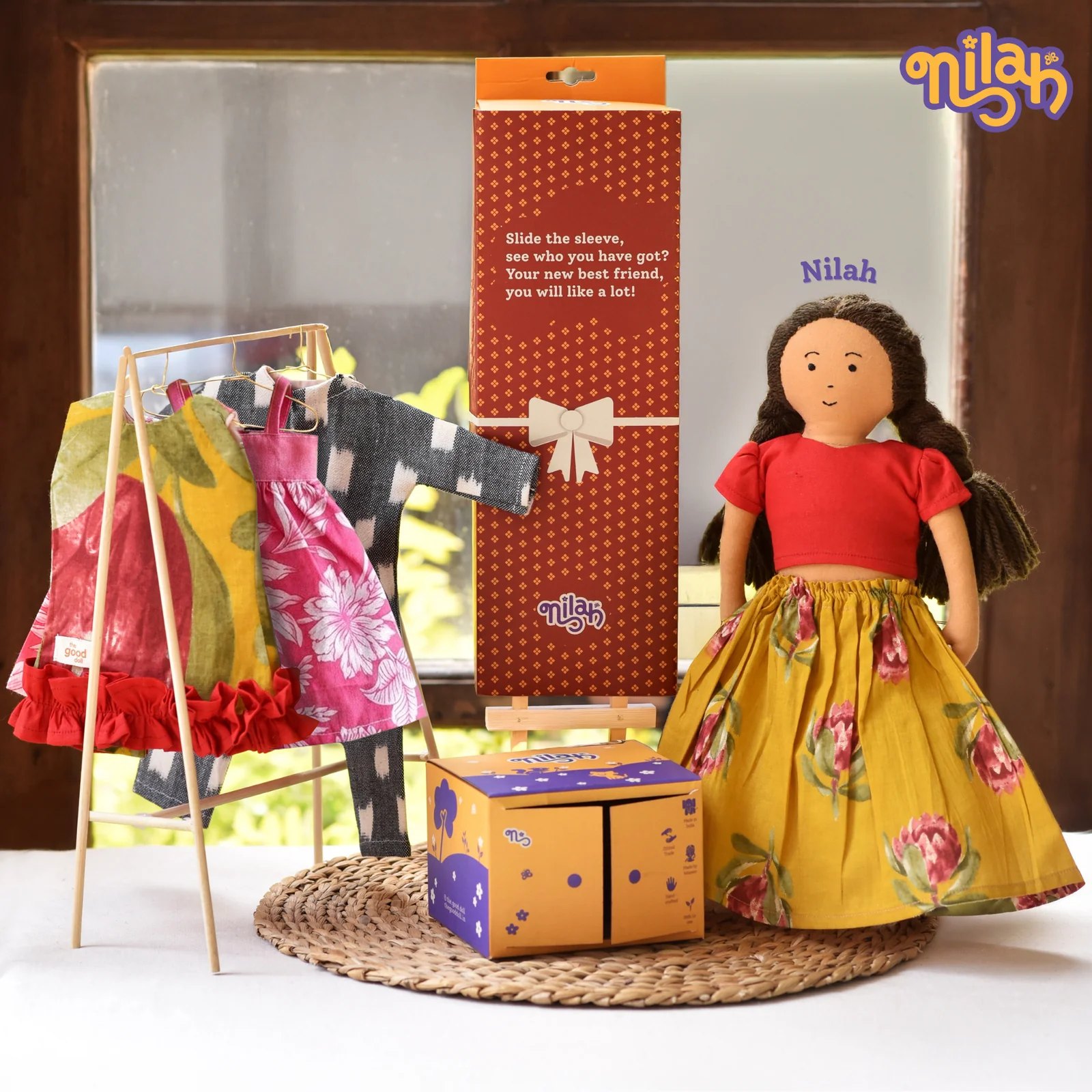 Nilah picking her look for the day