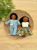 Fabric Dolls, Set of 2, Arjun & Devanshi