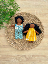 Fabric Dolls, Set of 2,  Gopal & Misty