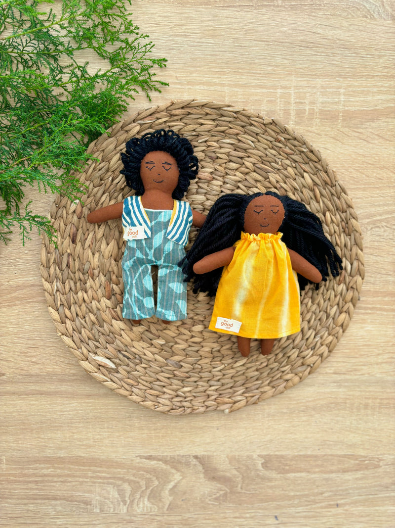 Fabric Dolls, Set of 2,  Gopal & Misty