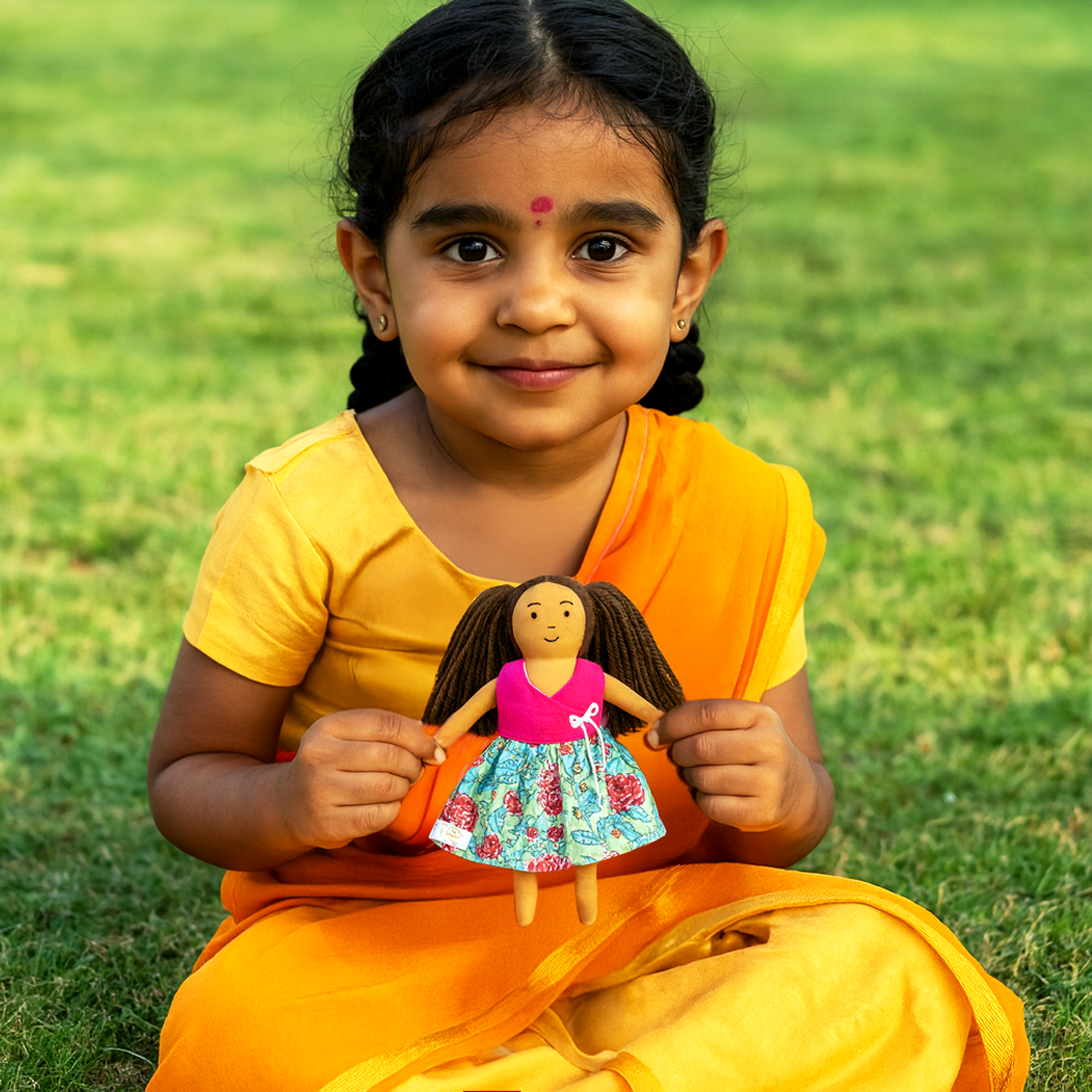 Mira playing in a park