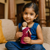 Nilah's Amma in Pink Checks Saree