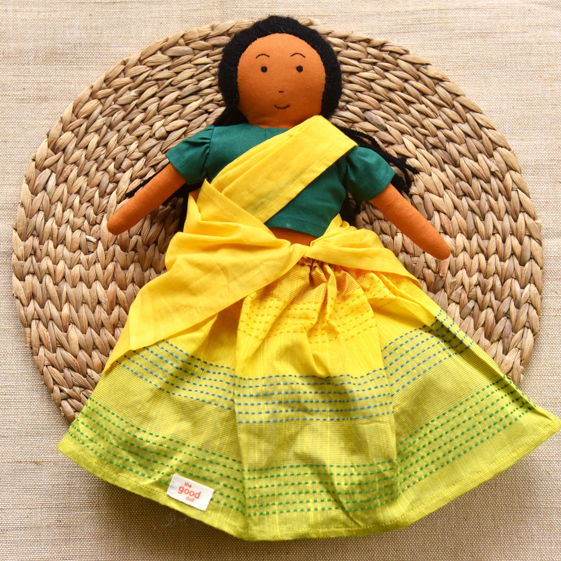 Malai exploring on a forest trail