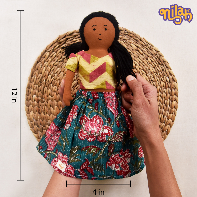 Malai doing her part of the Sunday family chores