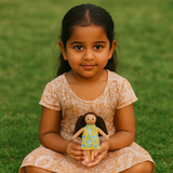 Mira - Nilah’s Younger Sister in a Green Baby Dress