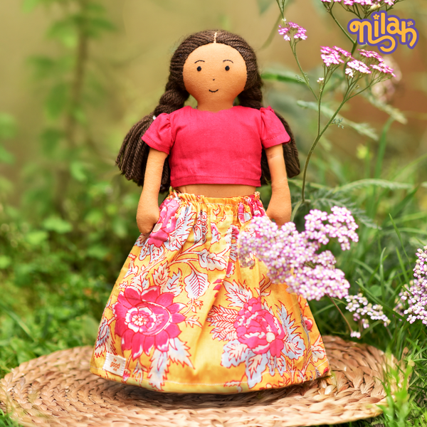 Nilah watering Appa’s garden