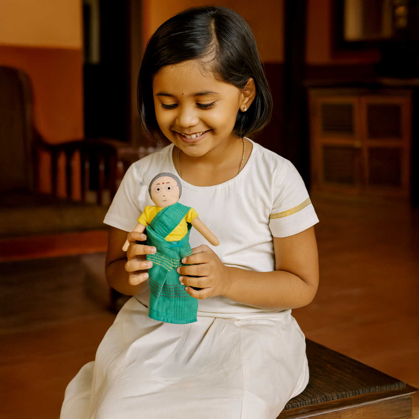 Paati relaxing on her favourite chair