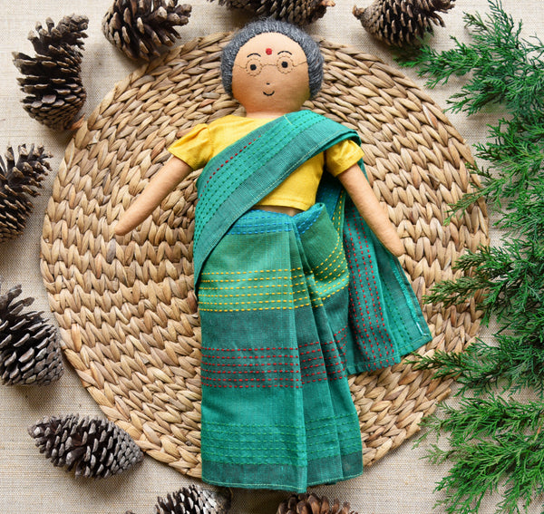 Nilah's Paati in Green Saree