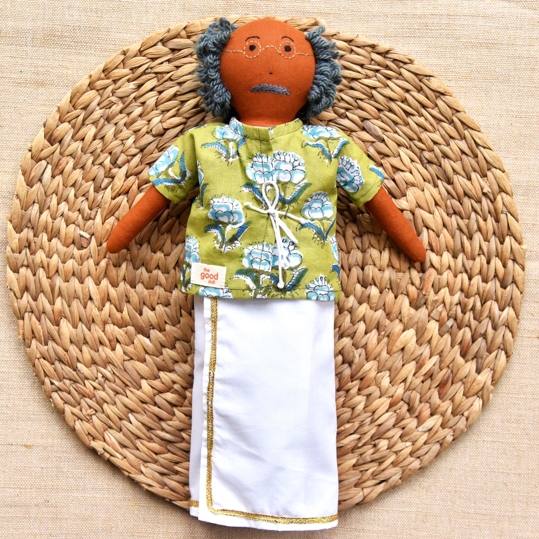 Thatha wandering in the backyard