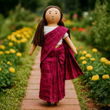 Nilah's Amma in Pink Checks Saree