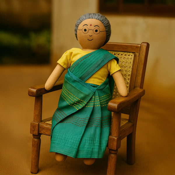 Nilah's Paati in Green Saree