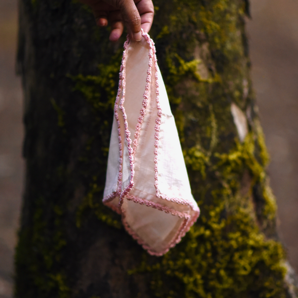 Set of 2, Handkerchief, Riya Pink
